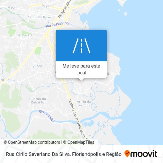 Rua Cirilo Severiano Da Silva mapa