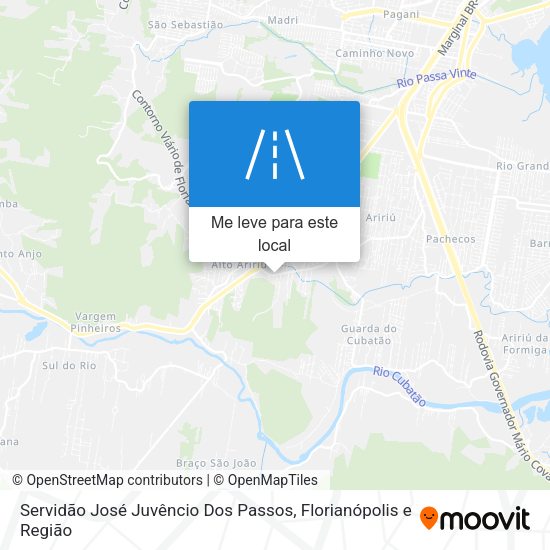 Servidão José Juvêncio Dos Passos mapa