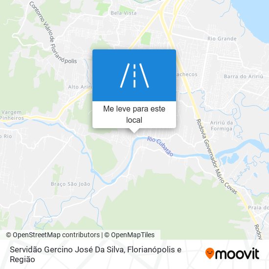 Servidão Gercino José Da Silva mapa