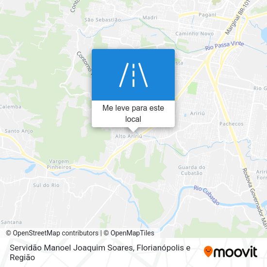 Servidão Manoel Joaquim Soares mapa