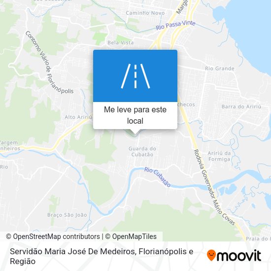 Servidão Maria José De Medeiros mapa