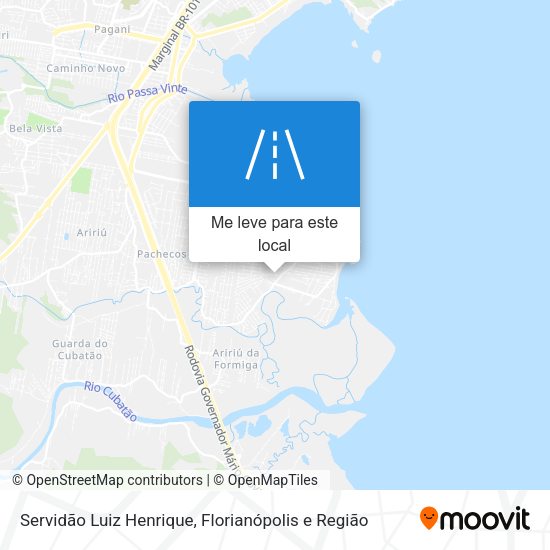 Servidão Luiz Henrique mapa