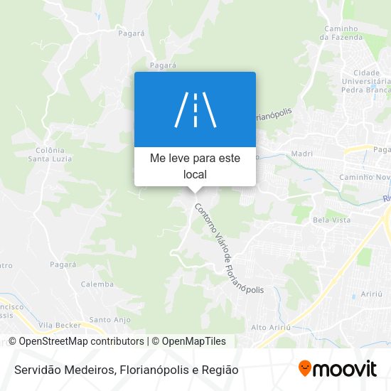 Servidão Medeiros mapa