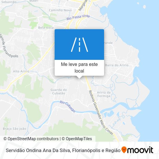 Servidão Ondina Ana Da Silva mapa