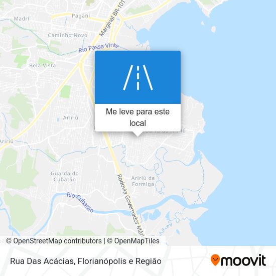 Rua Das Acácias mapa