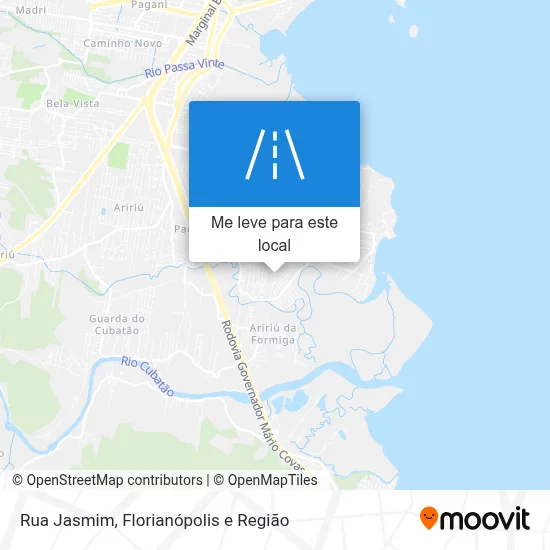 Rua Jasmim mapa