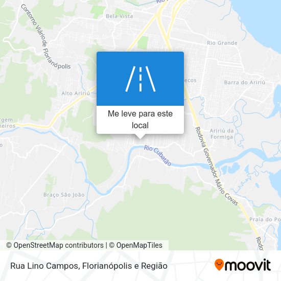 Rua Lino Campos mapa