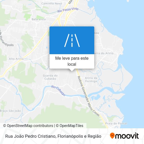 Rua João Pedro Cristiano mapa