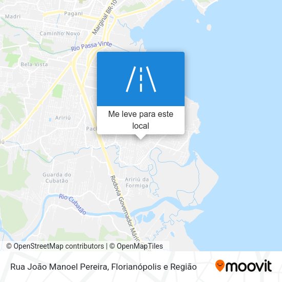 Rua João Manoel Pereira mapa