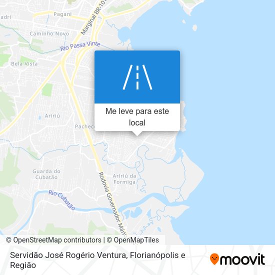 Servidão José Rogério Ventura mapa