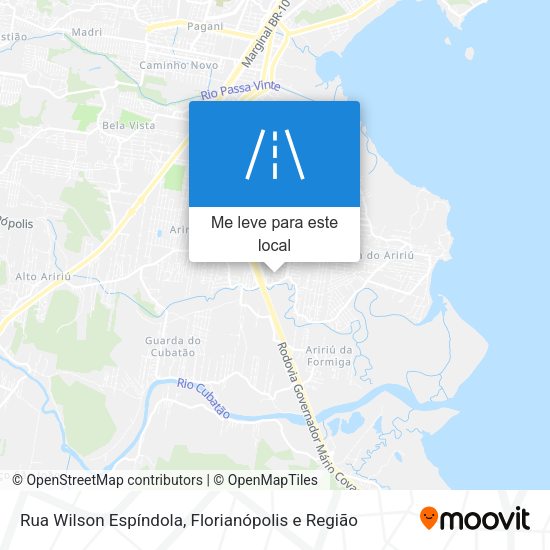 Rua Wilson Espíndola mapa