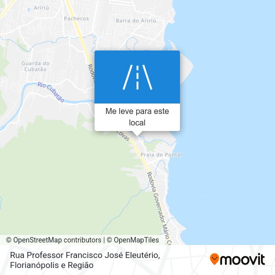Rua Professor Francisco José Eleutério mapa