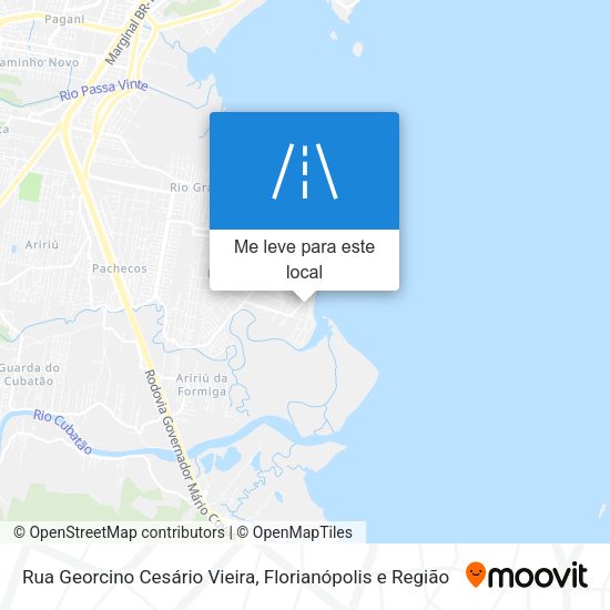 Rua Georcino Cesário Vieira mapa