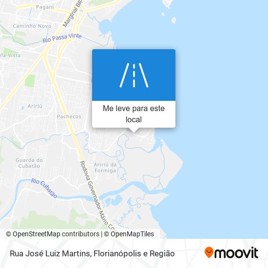 Rua José Luiz Martins mapa