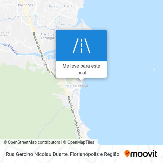 Rua Gercino Nicolau Duarte mapa