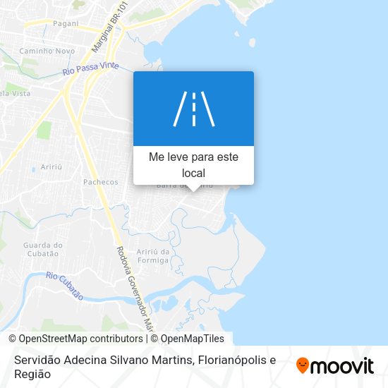 Servidão Adecina Silvano Martins mapa