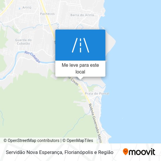 Servidão Nova Esperança mapa