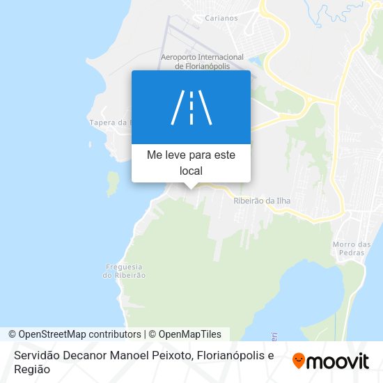 Servidão Decanor Manoel Peixoto mapa