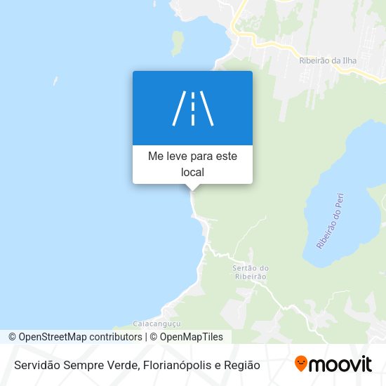 Servidão Sempre Verde mapa