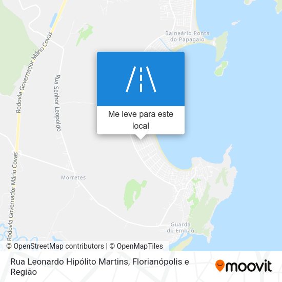 Rua Leonardo Hipólito Martins mapa