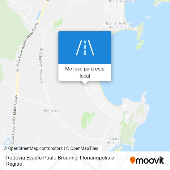Rodovia Evádio Paulo Broering mapa