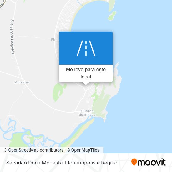 Servidão Dona Modesta mapa