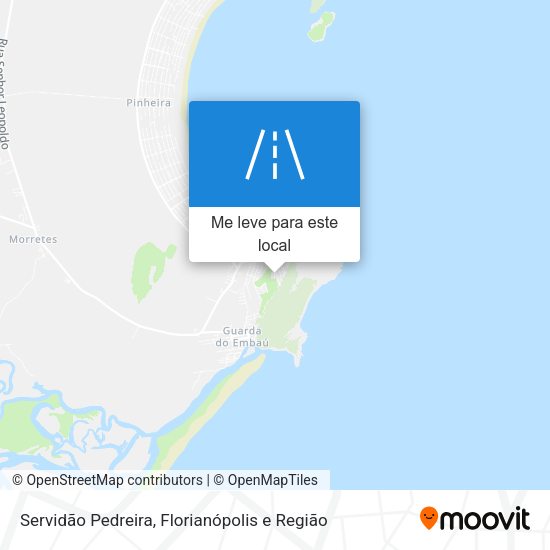 Servidão Pedreira mapa