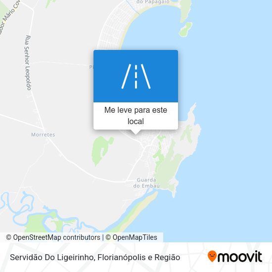 Servidão Do Ligeirinho mapa