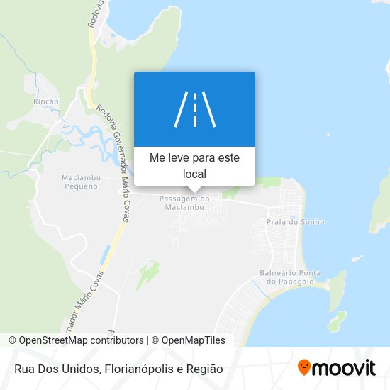 Rua Dos Unidos mapa