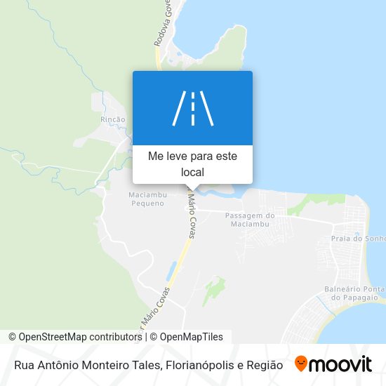 Rua Antônio Monteiro Tales mapa
