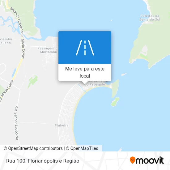Rua 100 mapa