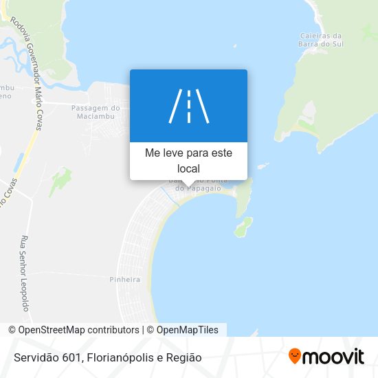 Servidão 601 mapa