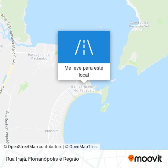 Rua Irajá mapa