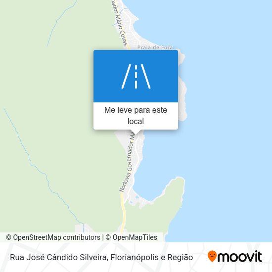 Rua José Cândido Silveira mapa