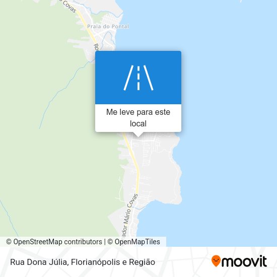 Rua Dona Júlia mapa