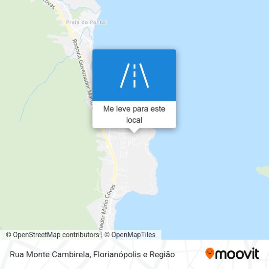 Rua Monte Cambirela mapa