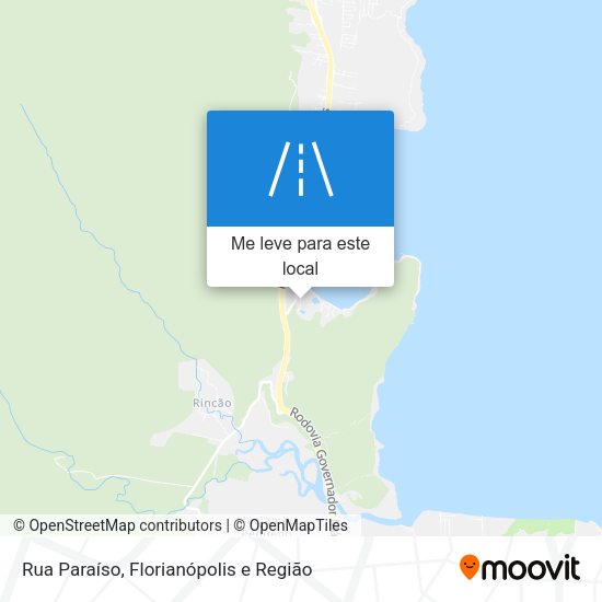 Rua Paraíso mapa