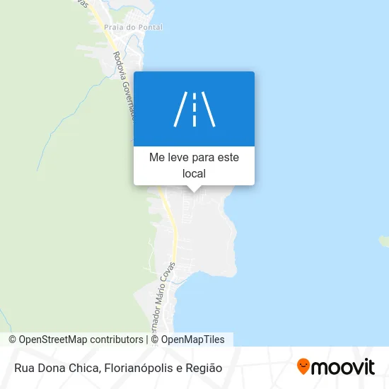 Rua Dona Chica mapa