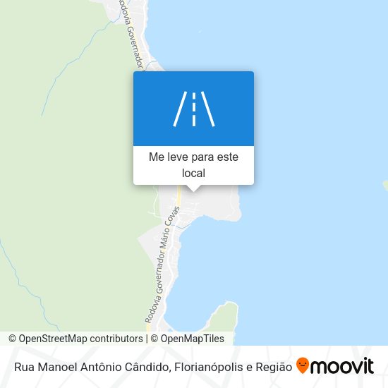 Rua Manoel Antônio Cândido mapa