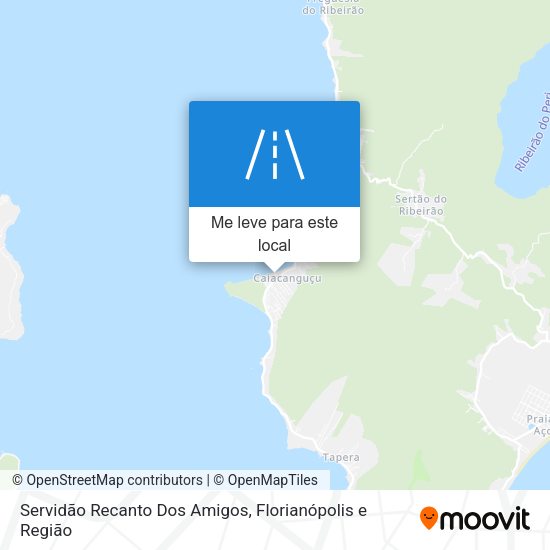 Servidão Recanto Dos Amigos mapa