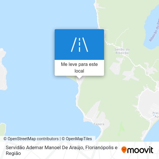 Servidão Ademar Manoel De Araújo mapa