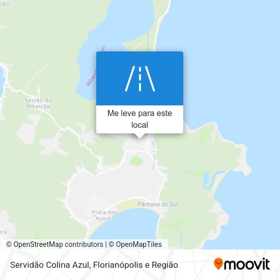 Servidão Colina Azul mapa