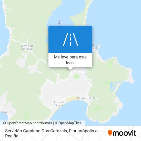 Servidão Caminho Dos Cafezais mapa