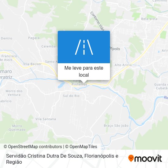 Servidão Cristina Dutra De Souza mapa