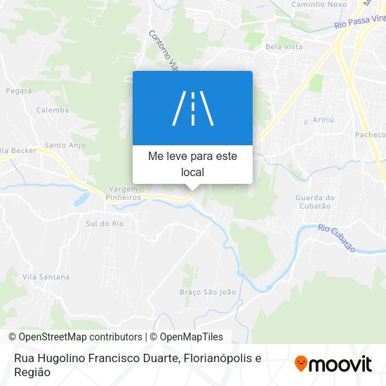 Rua Hugolino Francisco Duarte mapa