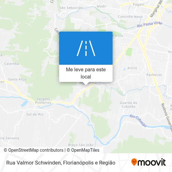 Rua Valmor Schwinden mapa