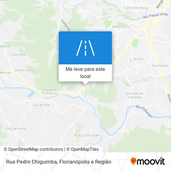 Rua Pedro Chiguimba mapa