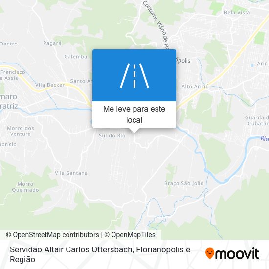 Servidão Altair Carlos Ottersbach mapa