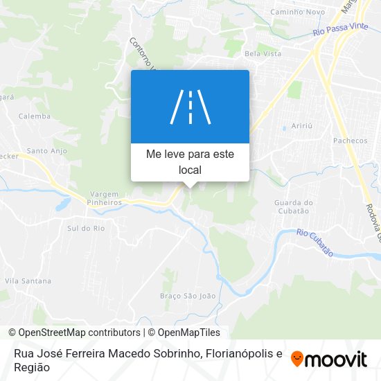 Rua José Ferreira Macedo Sobrinho mapa