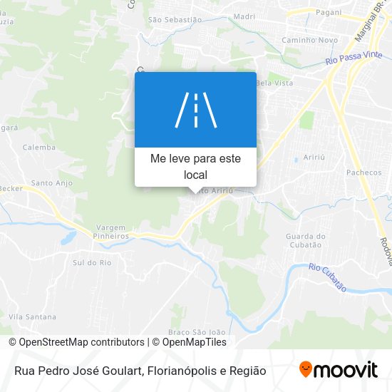 Rua Pedro José Goulart mapa